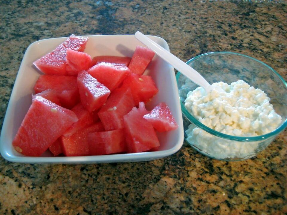 Wassermelonen-Diätmenü für 3 Tage